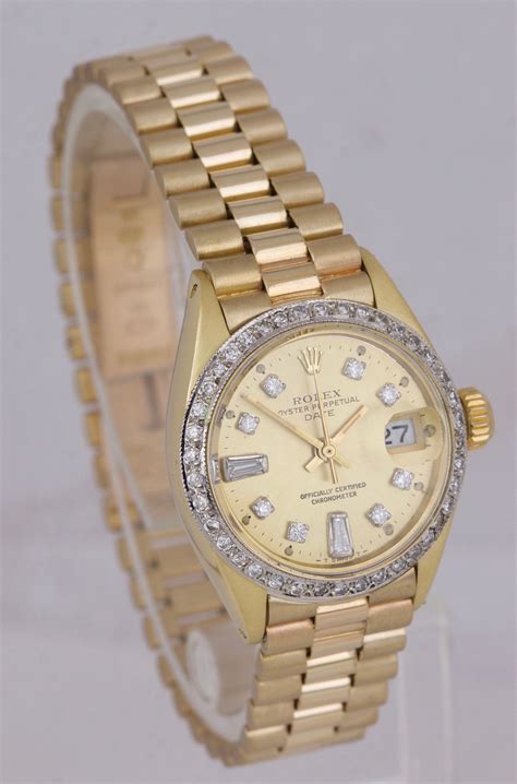 gold presidential rolex womens|18k gold ladies rolex watch.